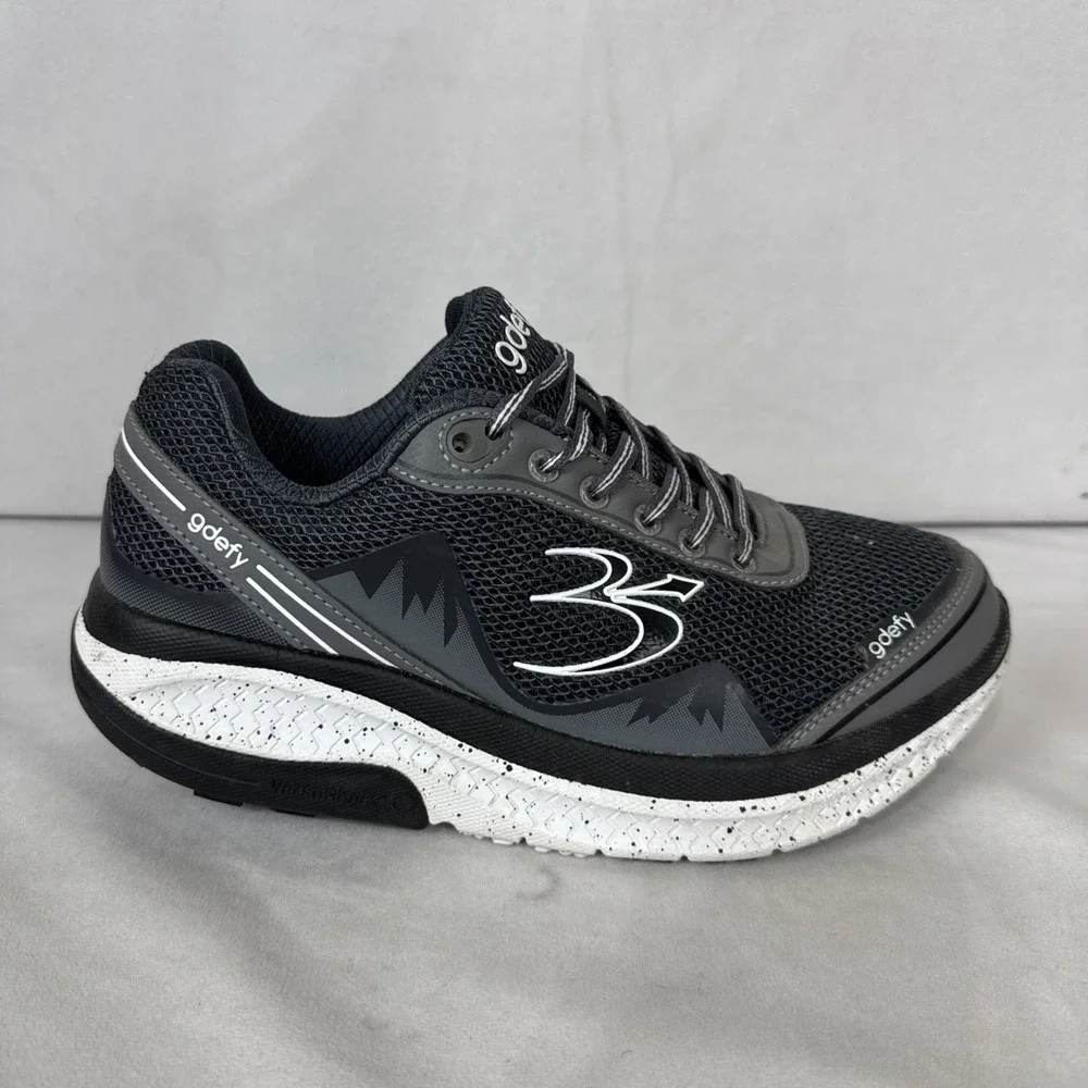 GDEFY Men's Gravity Defyer Shoes Size 8 Black White TB9024MGS-W‎ Athletic *Read